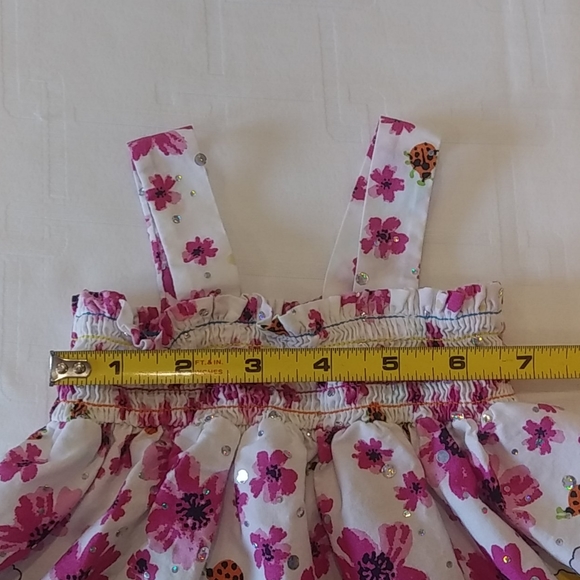 Newberry Flowered/Sparkly Summer Dress Size 6Month - Picture 5 of 8